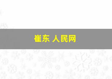 崔东 人民网